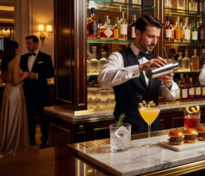 Ekskluzywny bar koktajlowy na prywatnym evencie