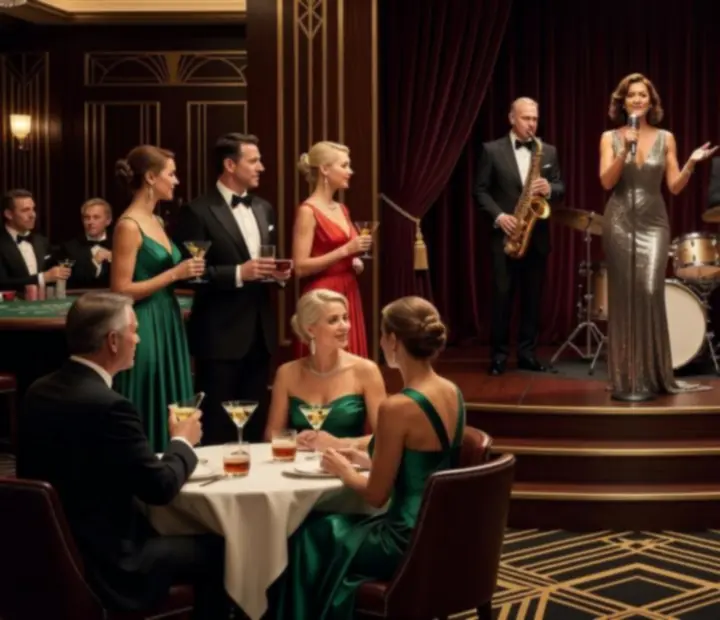 Live music podczas ekskluzywnego wydarzenia VIP w eleganckiej sali